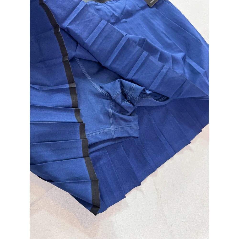 Nike Skort Womens Large Blue Dri-FIT Pleated Tennis Power Built In Shorts NWT